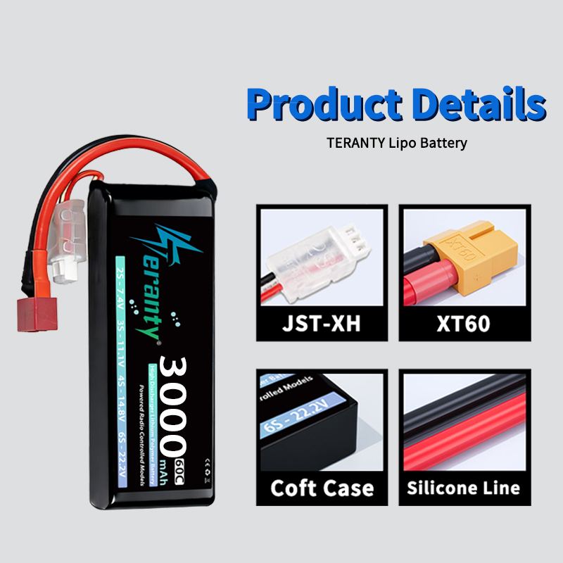 TERANTY 2S 3000mAh Lipo Batter - Rc Hobby Grade Car review and price